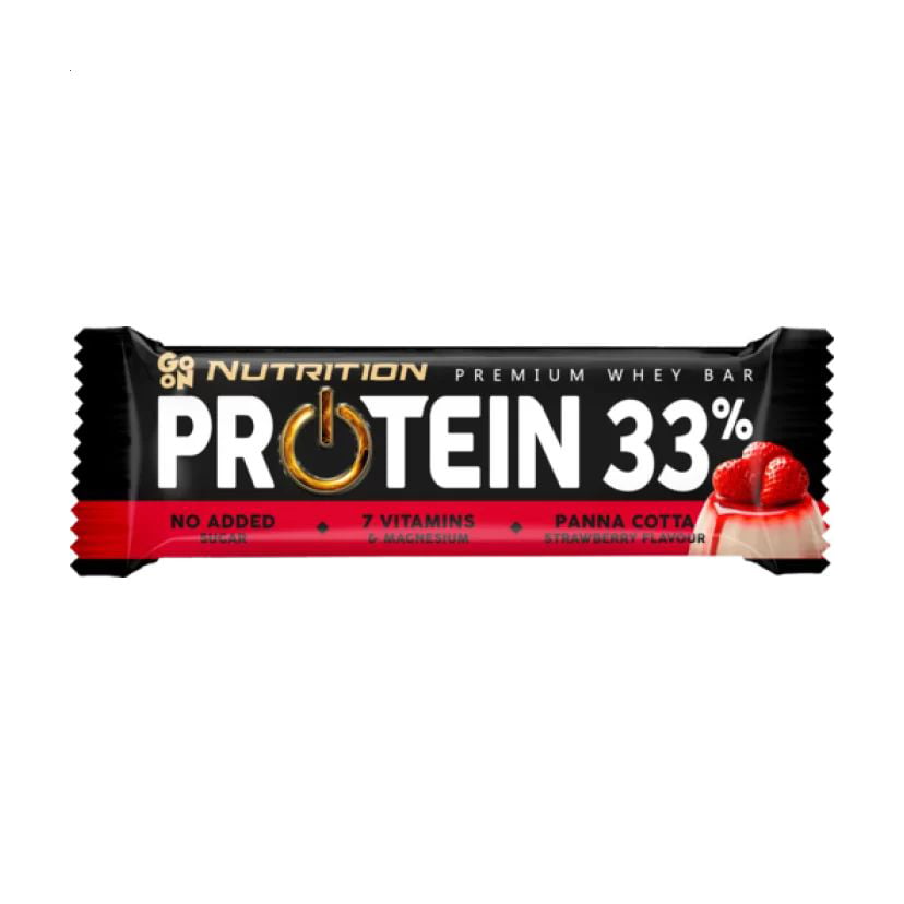 Протеїновий батончик Go On Nutrition Protein 33% Bar Панна котта з полуницею, 50 г